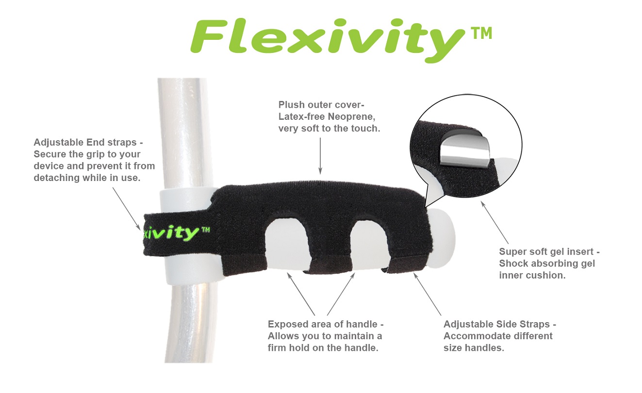 Flexivity Crutch Grip Features